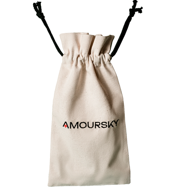 Бавовняний бежевий подарунковий мішечок, середній