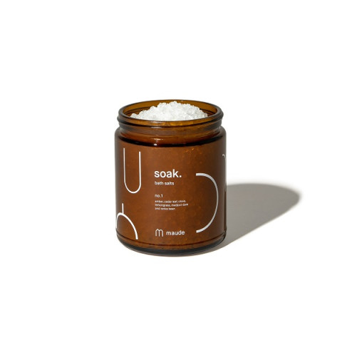 Мінеральна сіль для ванни №1 амбра, кедр та лемонграс Maude Soak no.1, 227 г