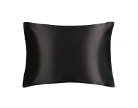 Наволочка з натурального шовку та сатину Mon Mou Soft Silk Pillowcase Black