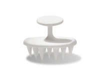 Силіконова щіточка для очищення шкіри голови Mon Mou Soft Scrub Brush White