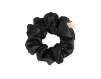 Об’ємна резинка з натурального шовку Mon Mou Silk Large Scrunchie Black Christmas Edition