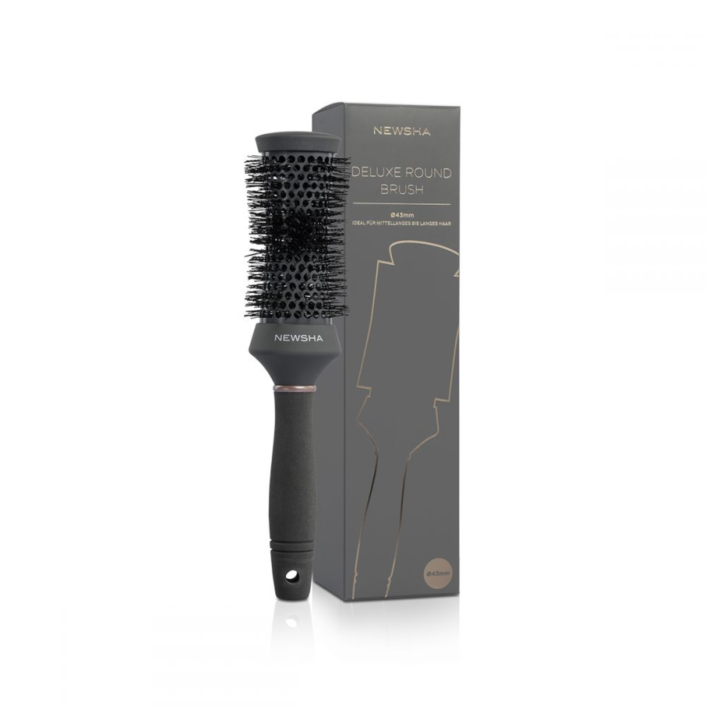 Круглий браш Newsha Deluxe Round Brush 43 мм