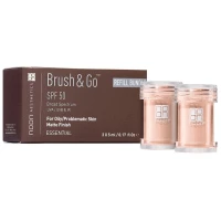 Змінні блоки пудри з SPF 50 для жирної та проблемної шкіри Тон №01 Refill Pack Brush & Go, 3х5 г