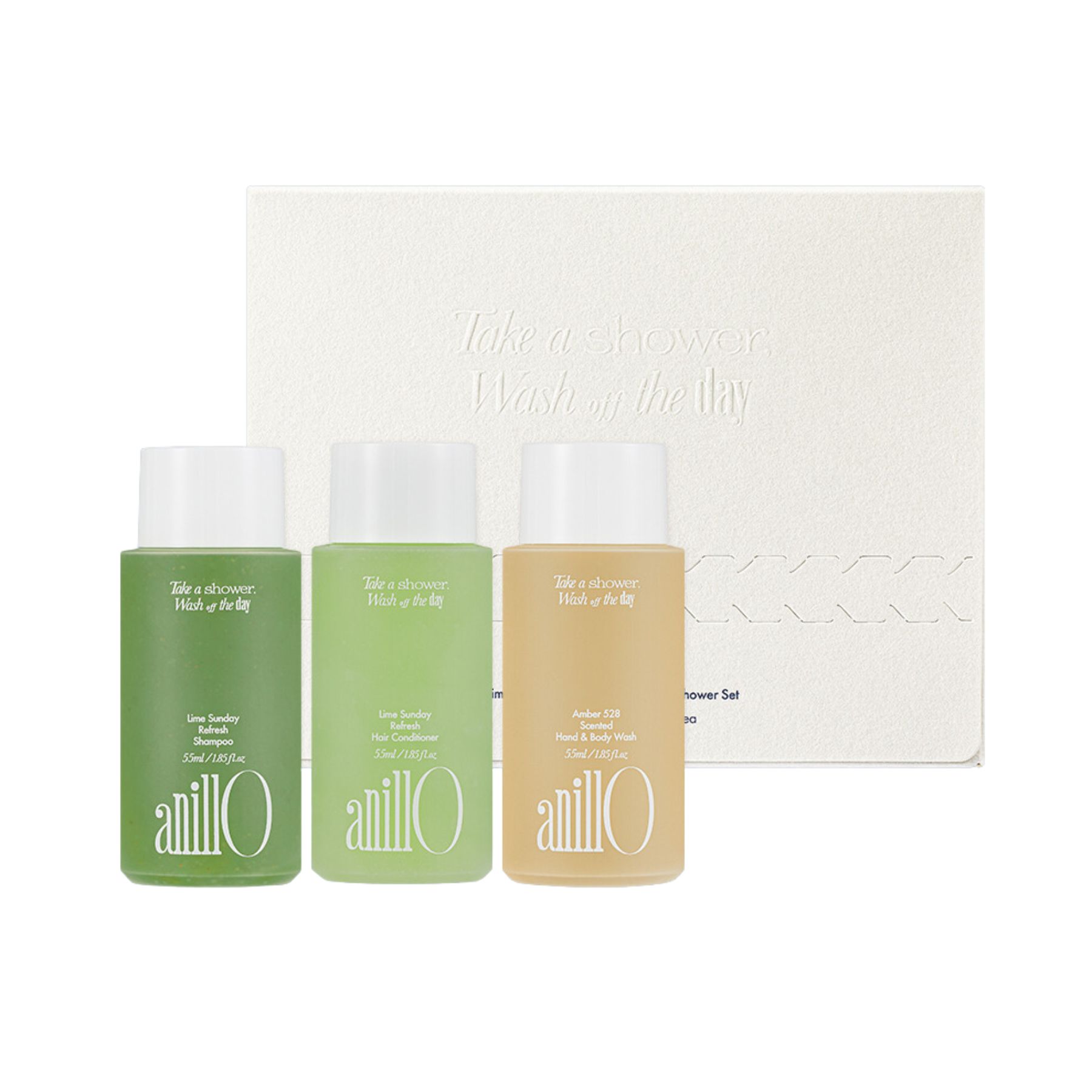 Набір для тіла Lime Sunday & Amber528 Travel Shower Kit, 3х55 мл