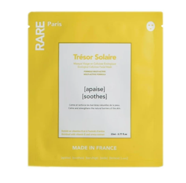 Заспокійлива маска з вітаміном Е Rare Paris Trésor Solaire Soothing Face Mask, 23 мл