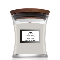Ароматична свічка з ароматом теплої шерсті Woodwick Medium Warm Wool, 275 г
