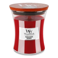 Ароматична свічка з ароматом граната і смородини Woodwick Medium Pomegranate, 275 г