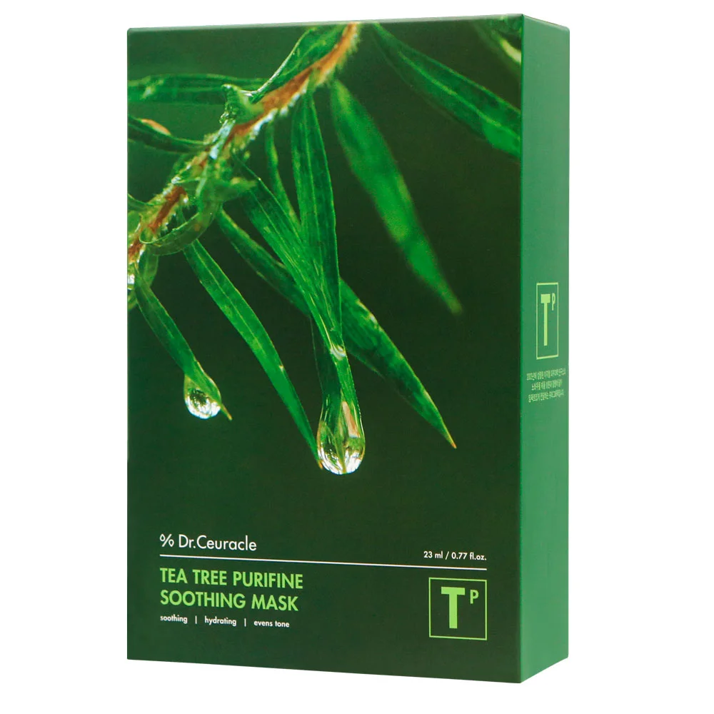 Набір заспокійливих масок з екстрактом чайного дерева Tea Tree Purifine Soothing Mask, 10 шт