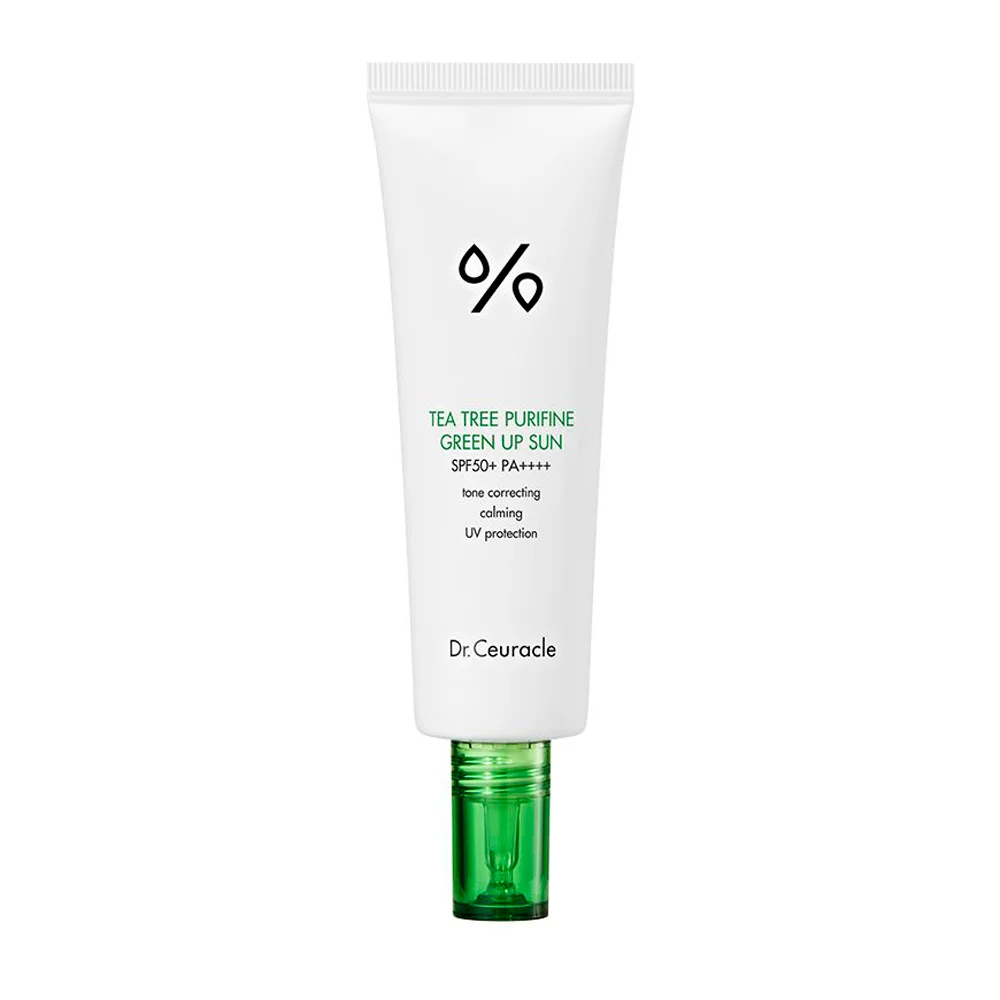 Сонцезахисний крем Dr. Ceuracle Tea Tree Purifine Green Up Sun SPF 50+ PA++++, 50 мл