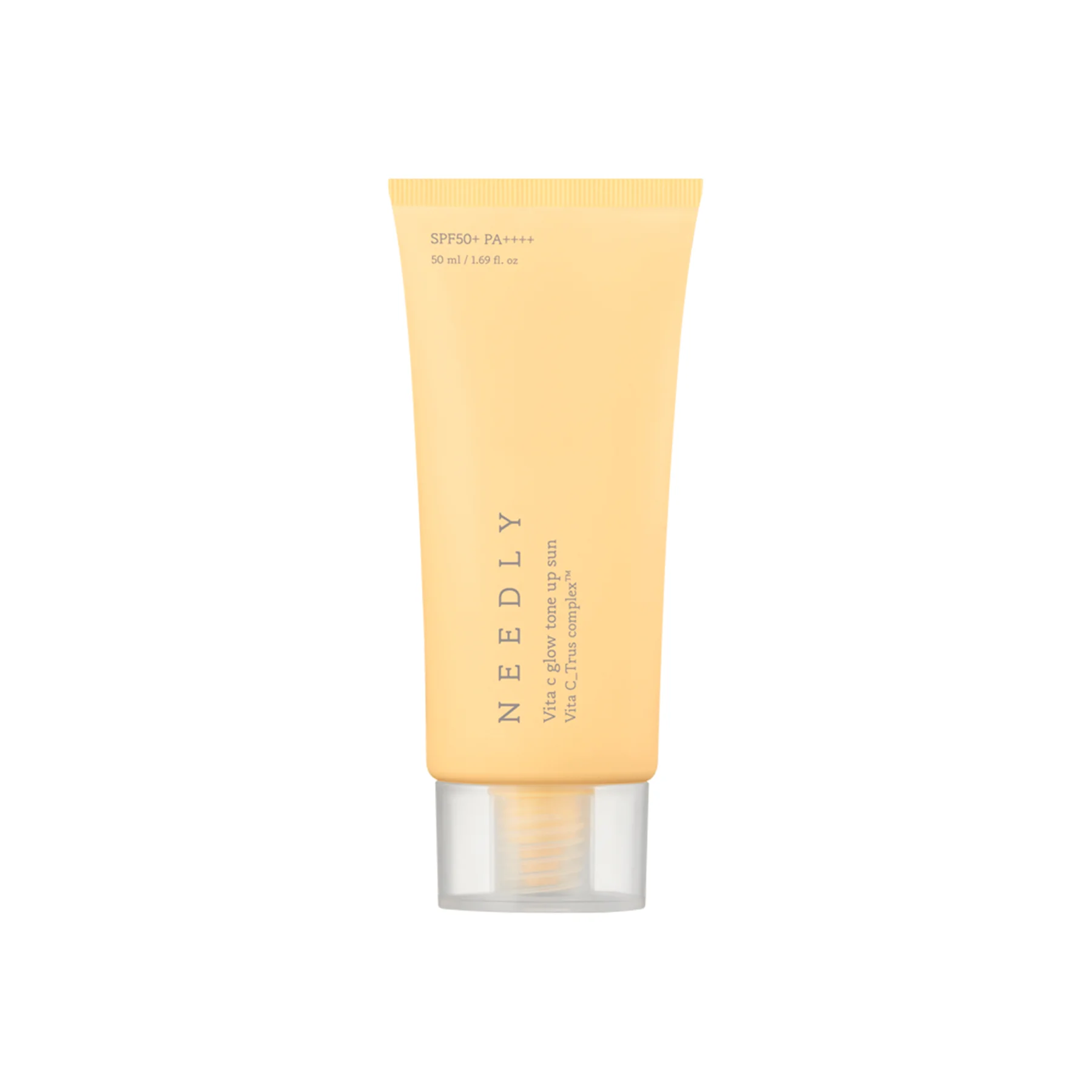 Сонцезахисний крем з ефектом освітлення та сяйва Needly Vita C Glow Tone Up Sun SPF50+ PA++++, 50 мл