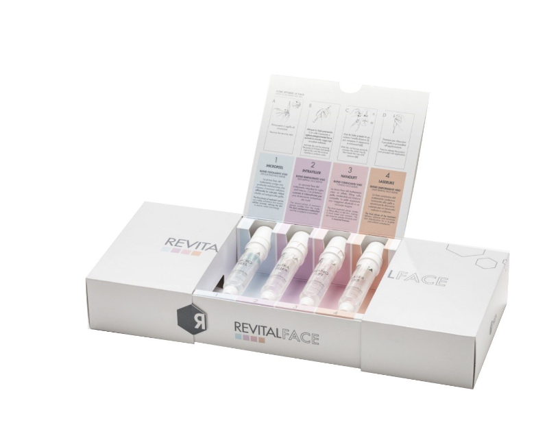 Набір інтенсивного антивікового догляду для обличчя та шиї Rhea RevitalFace, 4х15 мл