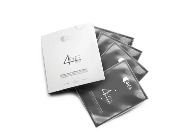 Омолоджувальна маска для контуру очей та області чола Rhea 4Eyes Mask, 4х10 мл