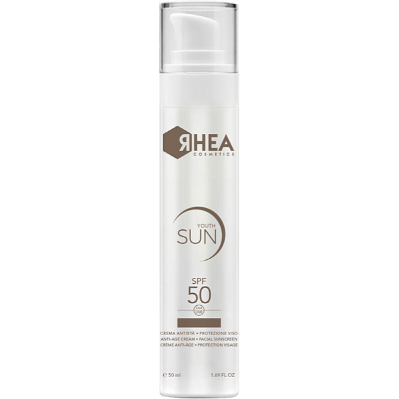 Сонцезахисний Anti-Age крем для обличчя SPF50 Rhea YouthSun, 50 мл