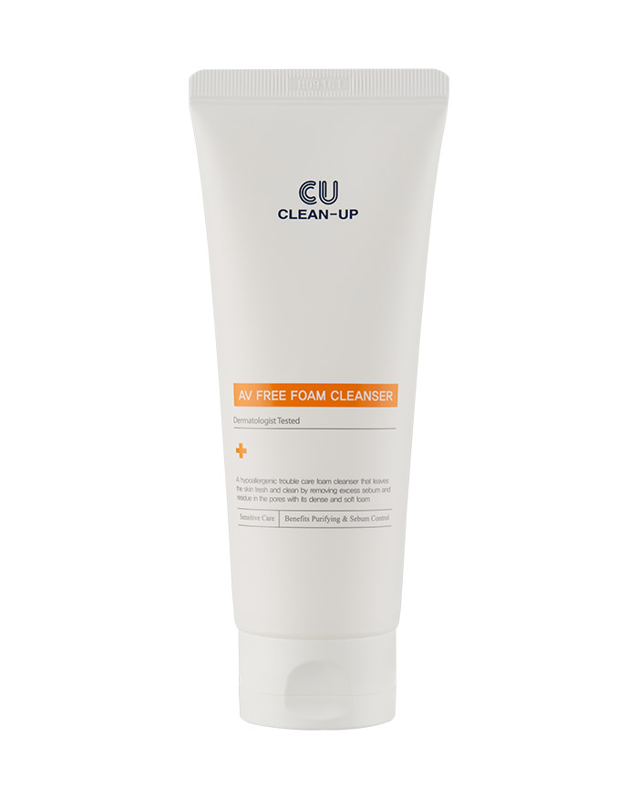 Очищувальний мус для чутливої проблемної шкіри Clean-Up AV Free Purifying Foam Cleanser, 150 мл