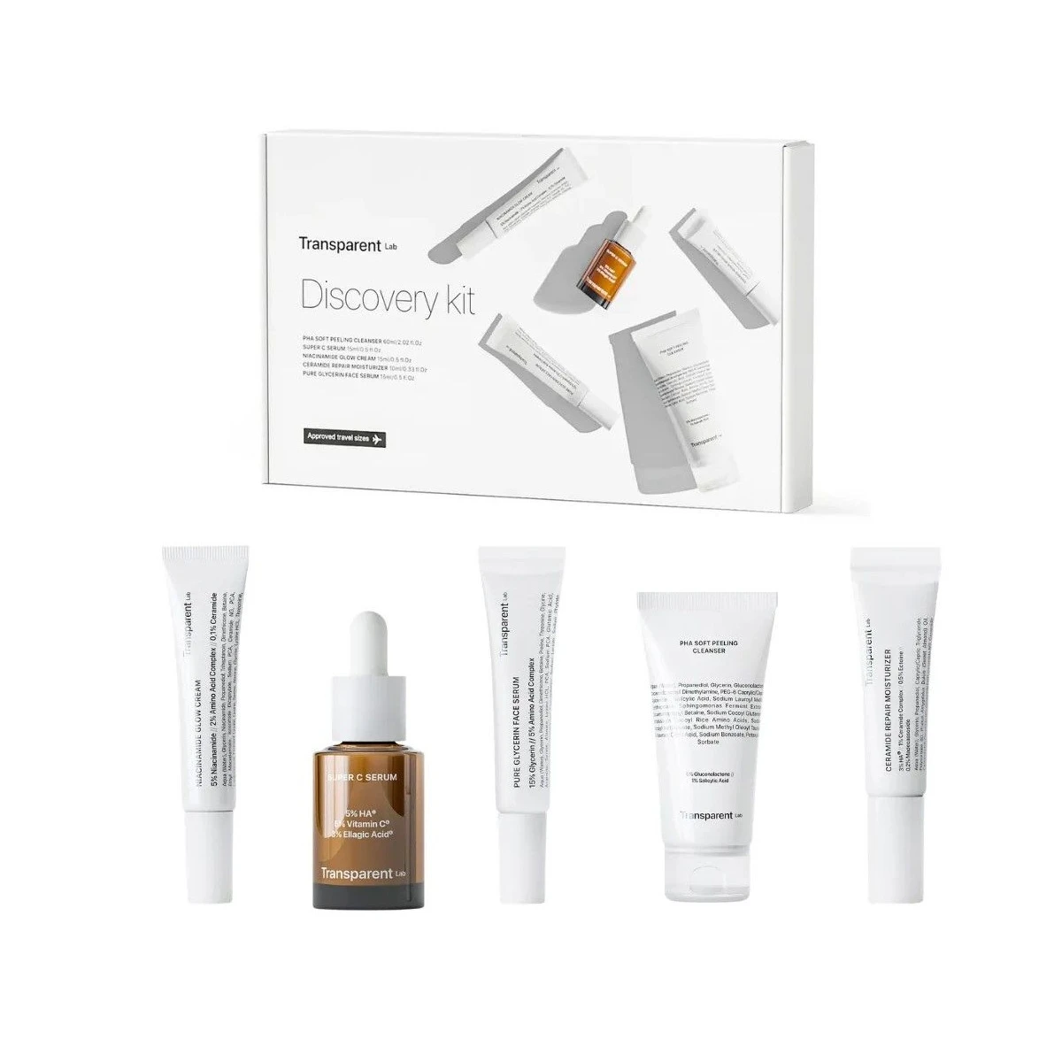 Набір мініатюр Transparent Lab Travel-Size Discovery Set