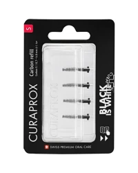 Йоршики Curaprox Black is White Refill CPS Carbon S, 4 шт