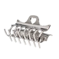 Срібний металевий крабик для волосся Emi Jay Heartbreaker Clip in Tiara