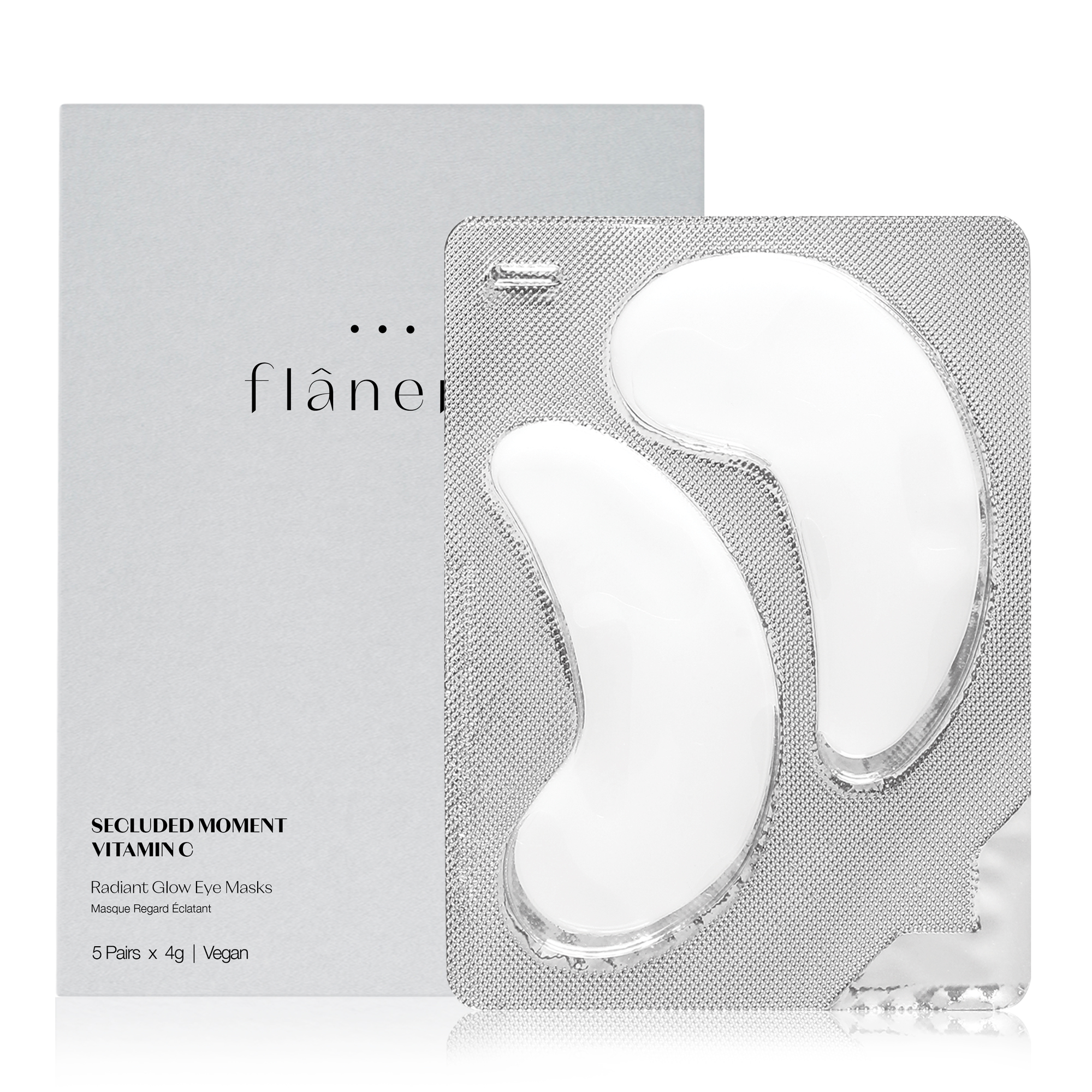 Патчі для зони навколо очей з вітаміном С Radiant Glow Eye Masks, 5 пар x 4 г