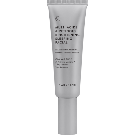 Нічний мультикислотний пілінг з ретинолом Multi Acids & Retinoid Brightening Sleeping Facial, 50 мл