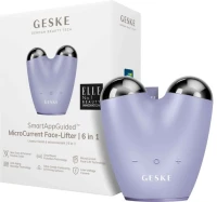 Мікрострумовий девайс для підтяжки обличчя Фіолетовий Geske MicroCurrent Face-Lifter 6 in 1 Purple