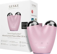 Мікрострумовий девайс для підтяжки обличчя Рожевий Geske MicroCurrent Face-Lifter 6 in 1 Pink